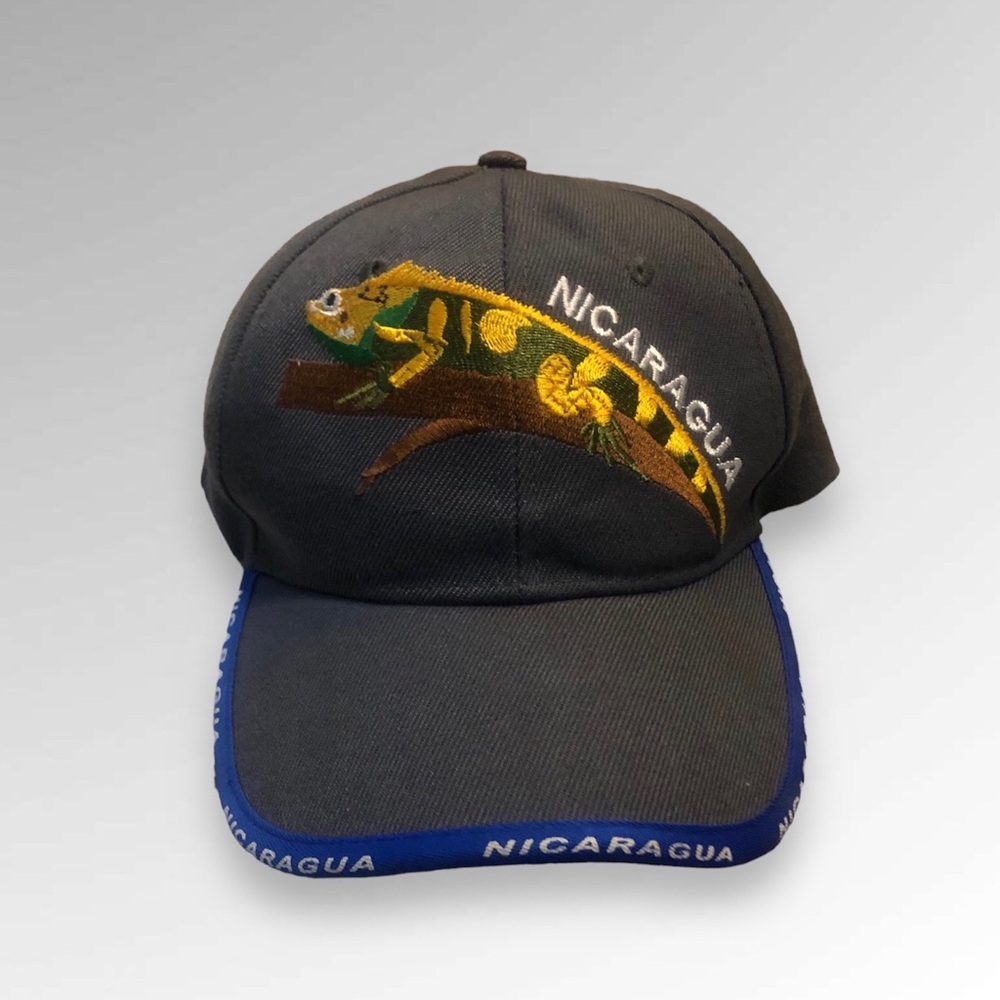 Nicaragua Chameleon Embroidered Hat Ball Cap